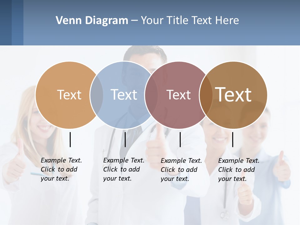 A Group Of Doctors Giving Thumbs Up PowerPoint Template