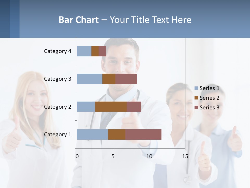 A Group Of Doctors Giving Thumbs Up PowerPoint Template