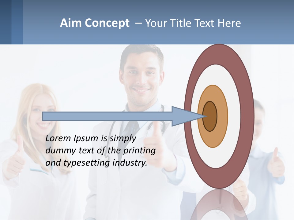 A Group Of Doctors Giving Thumbs Up PowerPoint Template