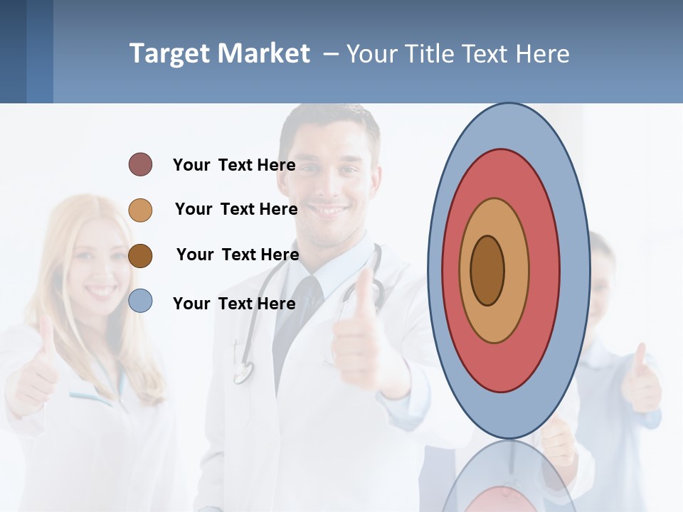A Group Of Doctors Giving Thumbs Up PowerPoint Template