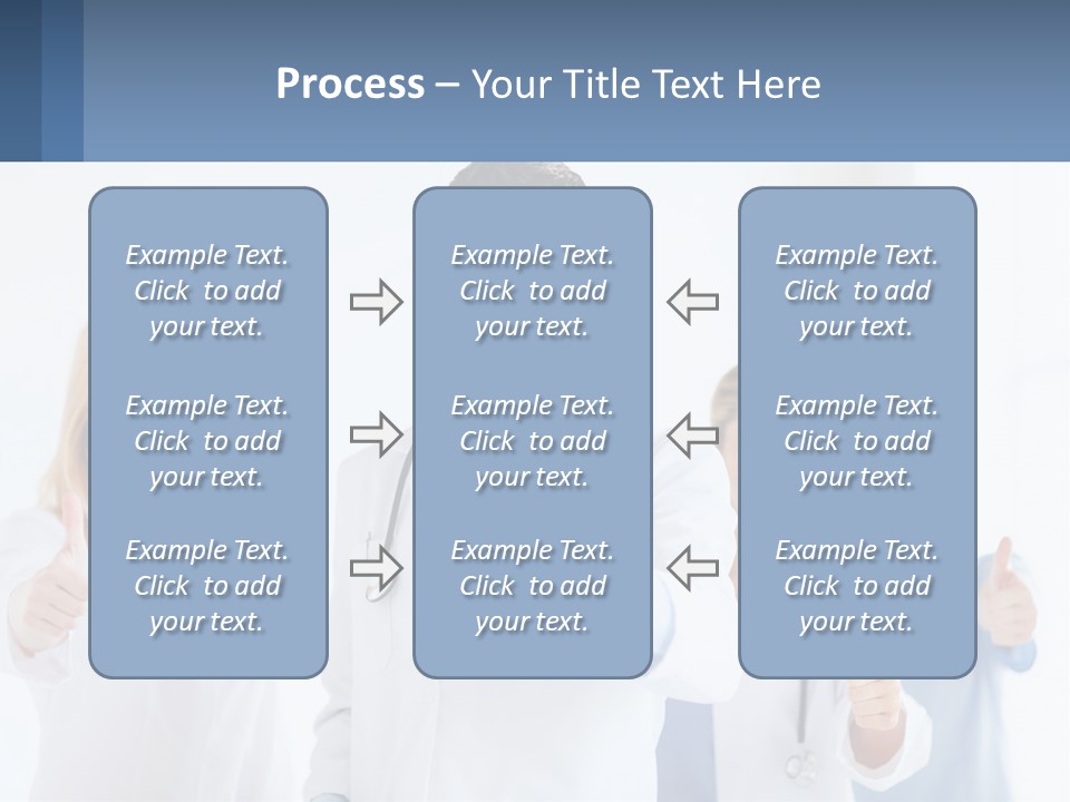A Group Of Doctors Giving Thumbs Up PowerPoint Template