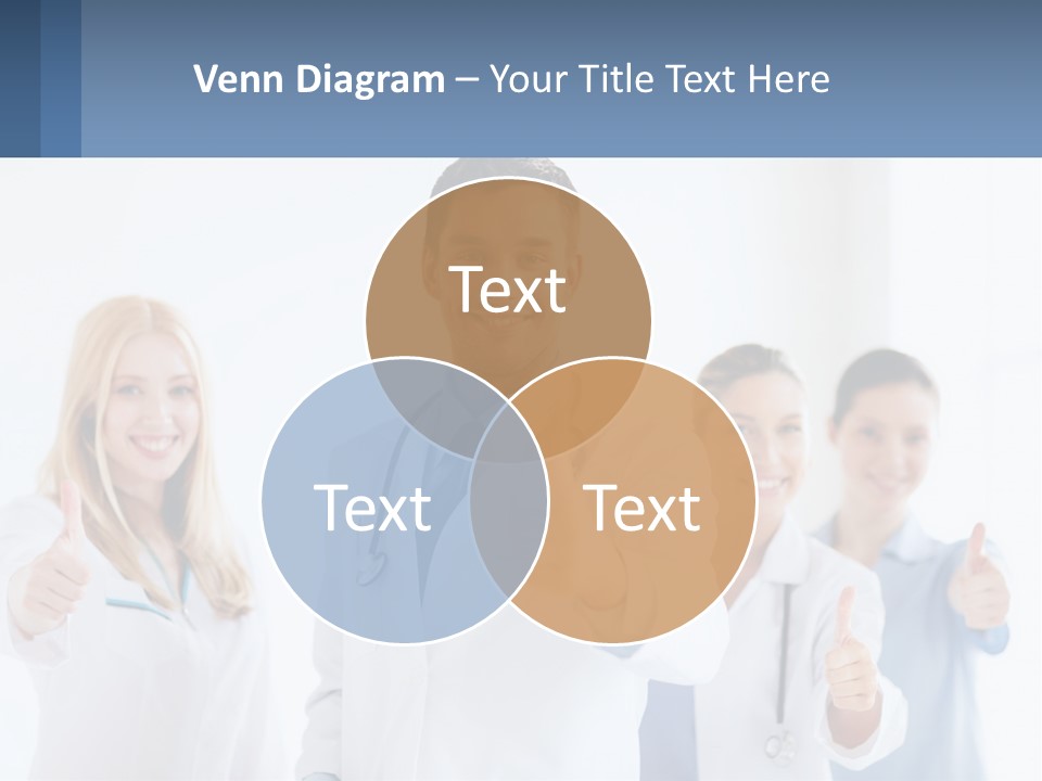 A Group Of Doctors Giving Thumbs Up PowerPoint Template