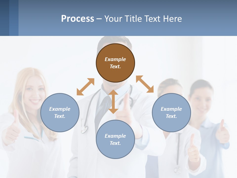 A Group Of Doctors Giving Thumbs Up PowerPoint Template