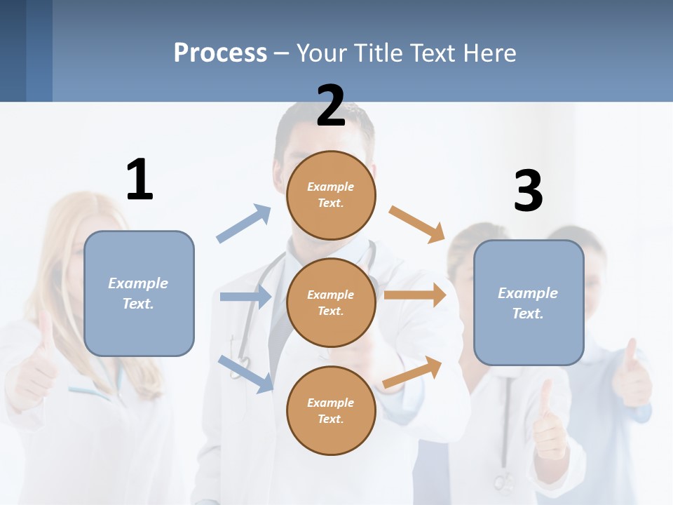 A Group Of Doctors Giving Thumbs Up PowerPoint Template