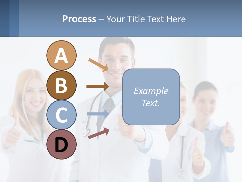A Group Of Doctors Giving Thumbs Up PowerPoint Template