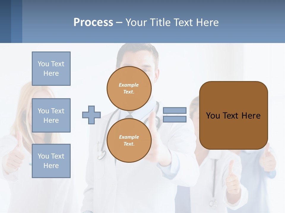 A Group Of Doctors Giving Thumbs Up PowerPoint Template