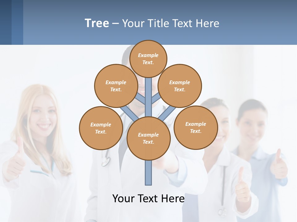A Group Of Doctors Giving Thumbs Up PowerPoint Template