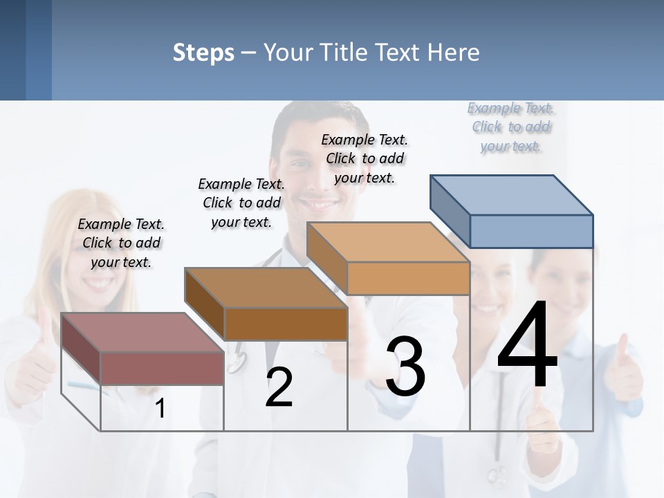 A Group Of Doctors Giving Thumbs Up PowerPoint Template