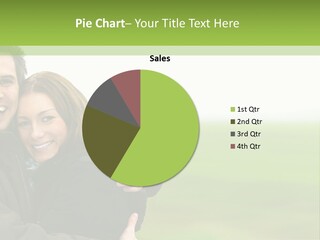 A Man And Woman Are Hugging In A Field PowerPoint Template