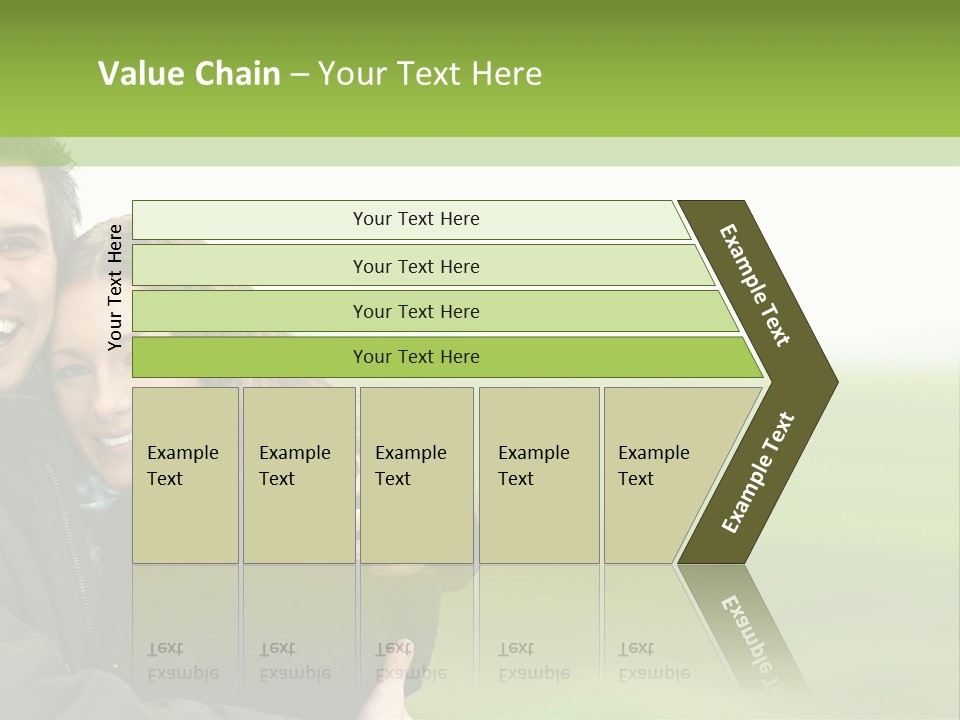 A Man And Woman Are Hugging In A Field PowerPoint Template