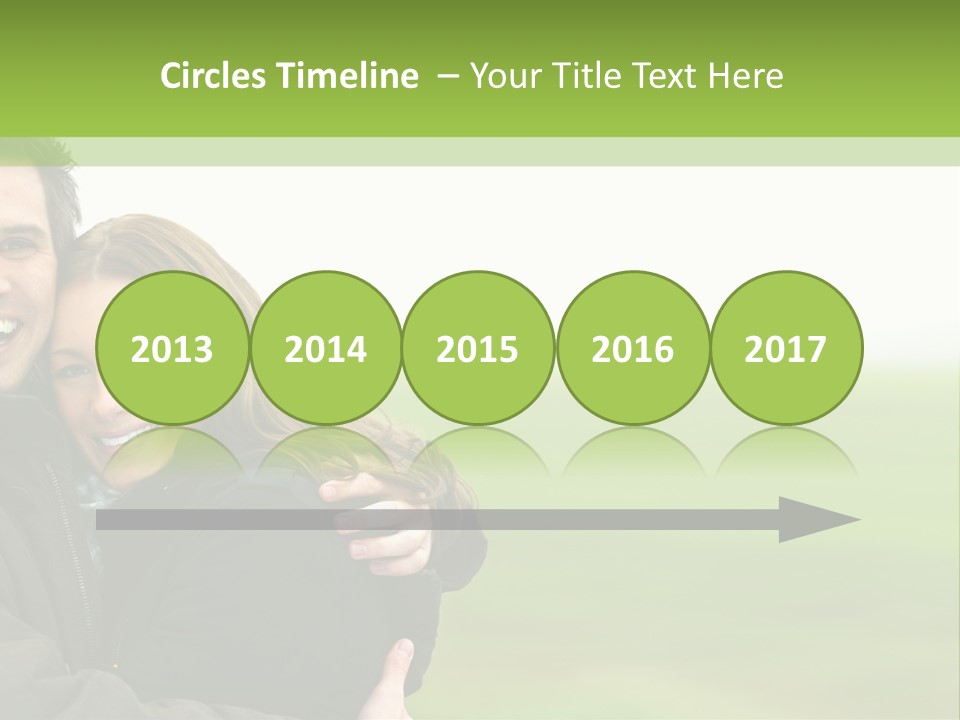 A Man And Woman Are Hugging In A Field PowerPoint Template