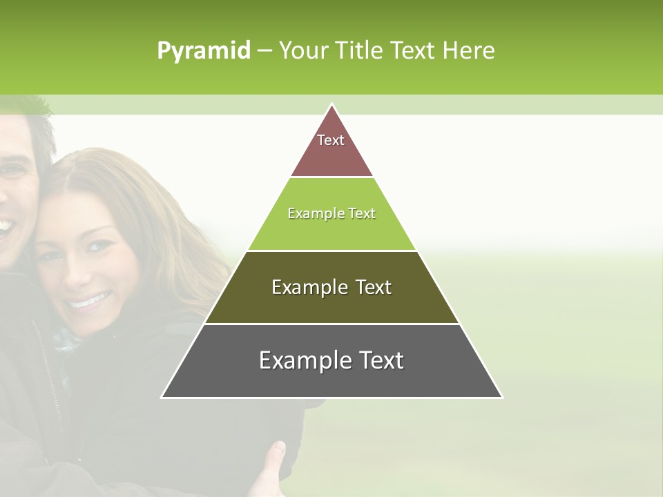 A Man And Woman Are Hugging In A Field PowerPoint Template