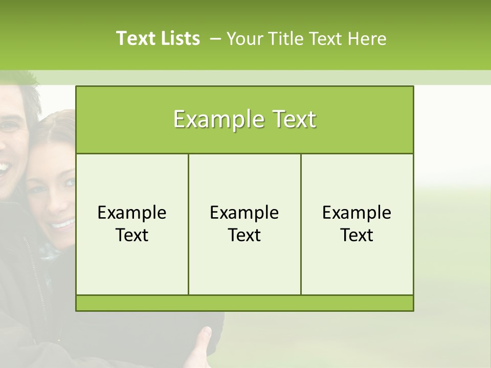 A Man And Woman Are Hugging In A Field PowerPoint Template