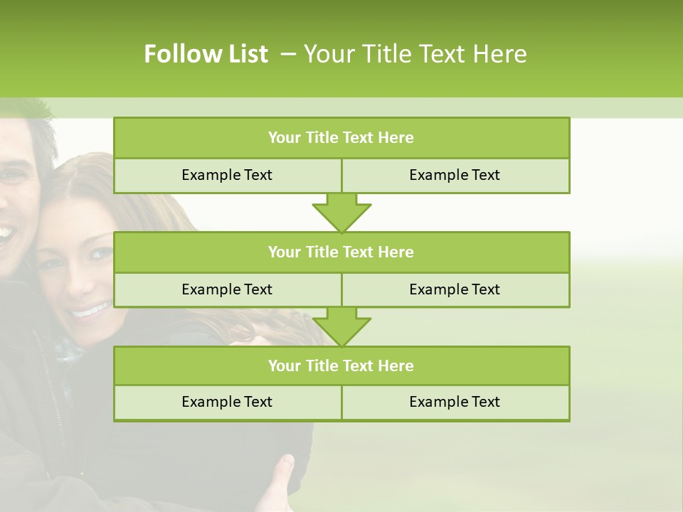A Man And Woman Are Hugging In A Field PowerPoint Template