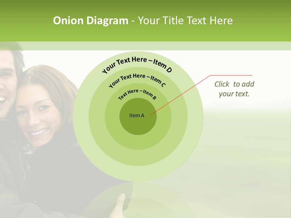 A Man And Woman Are Hugging In A Field PowerPoint Template