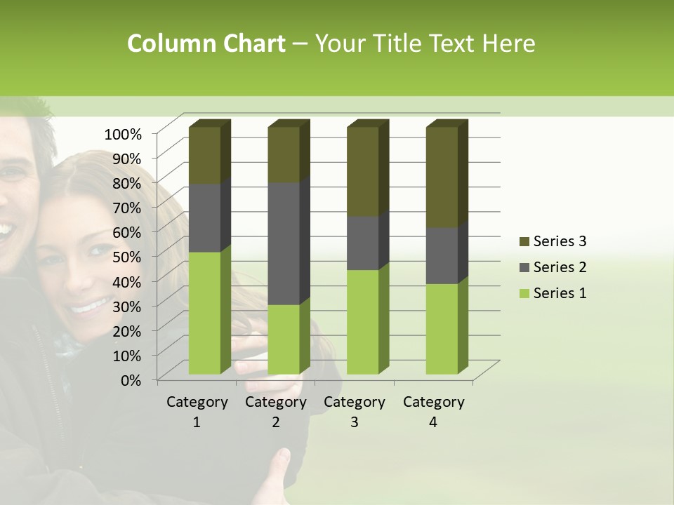 A Man And Woman Are Hugging In A Field PowerPoint Template