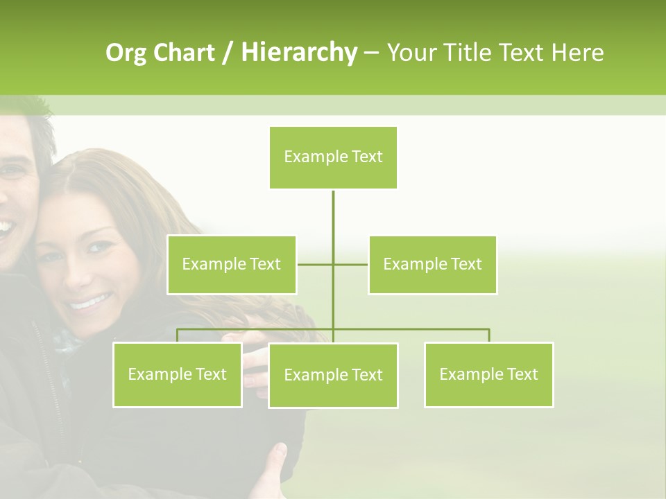 A Man And Woman Are Hugging In A Field PowerPoint Template