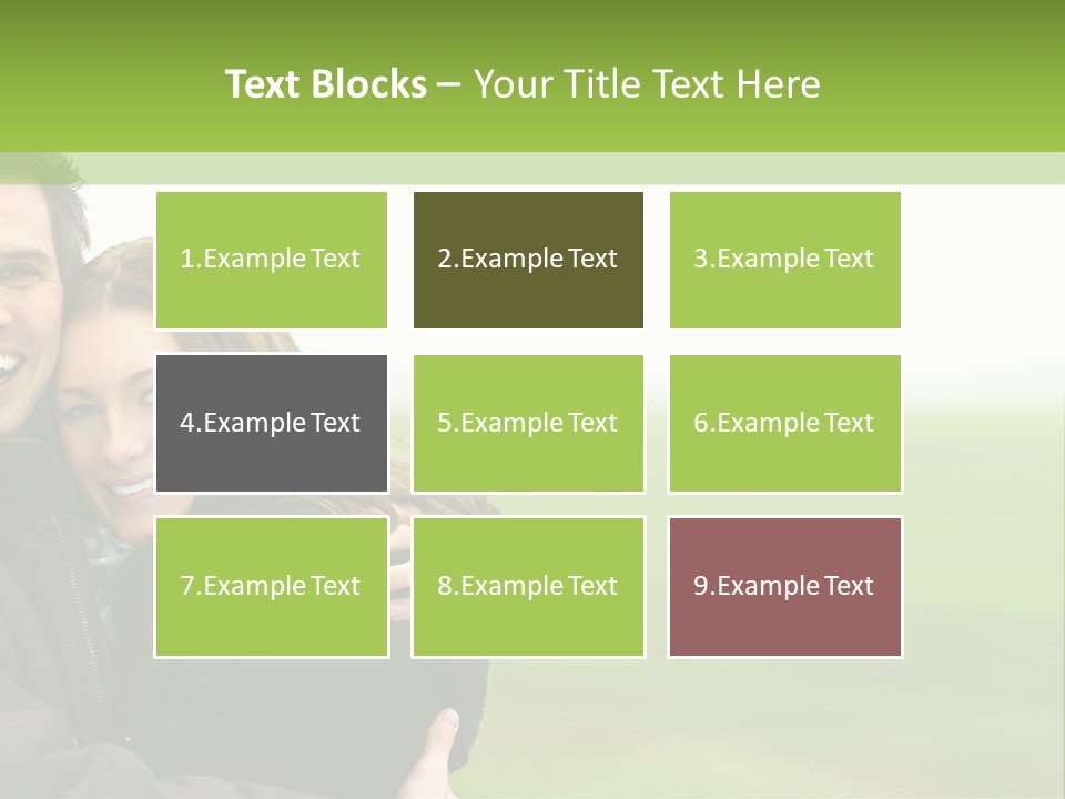 A Man And Woman Are Hugging In A Field PowerPoint Template