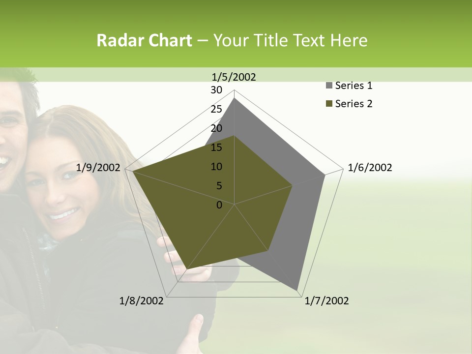 A Man And Woman Are Hugging In A Field PowerPoint Template
