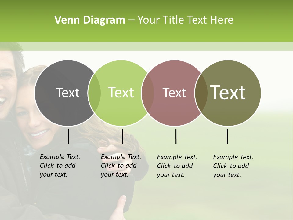 A Man And Woman Are Hugging In A Field PowerPoint Template