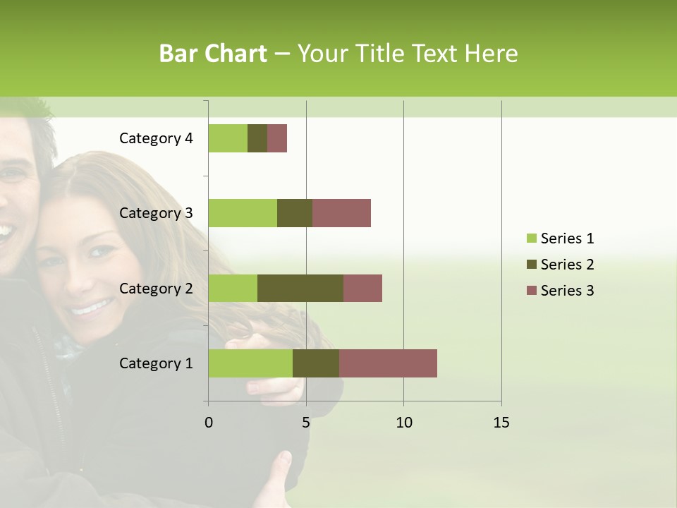 A Man And Woman Are Hugging In A Field PowerPoint Template