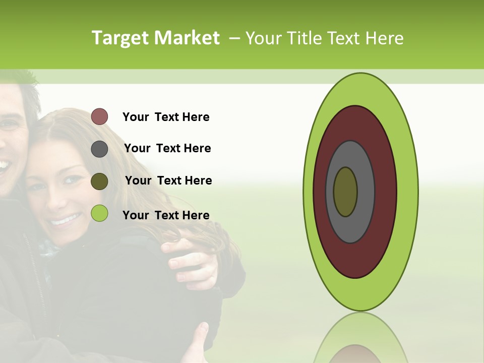 A Man And Woman Are Hugging In A Field PowerPoint Template