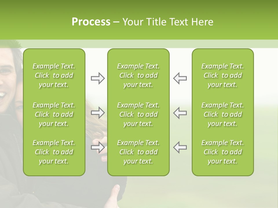 A Man And Woman Are Hugging In A Field PowerPoint Template