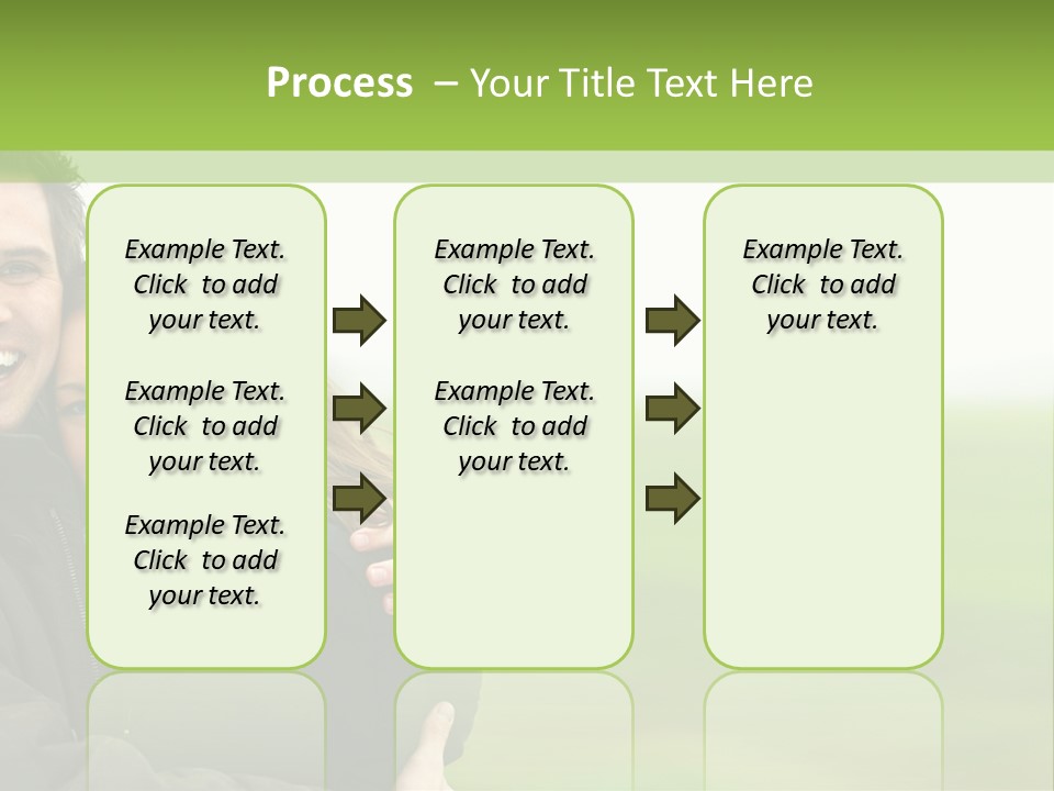 A Man And Woman Are Hugging In A Field PowerPoint Template