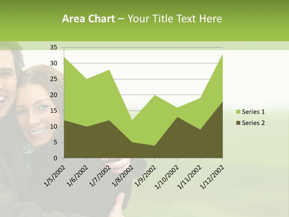 A Man And Woman Are Hugging In A Field PowerPoint Template