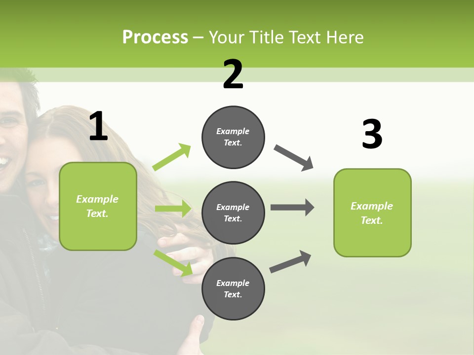 A Man And Woman Are Hugging In A Field PowerPoint Template