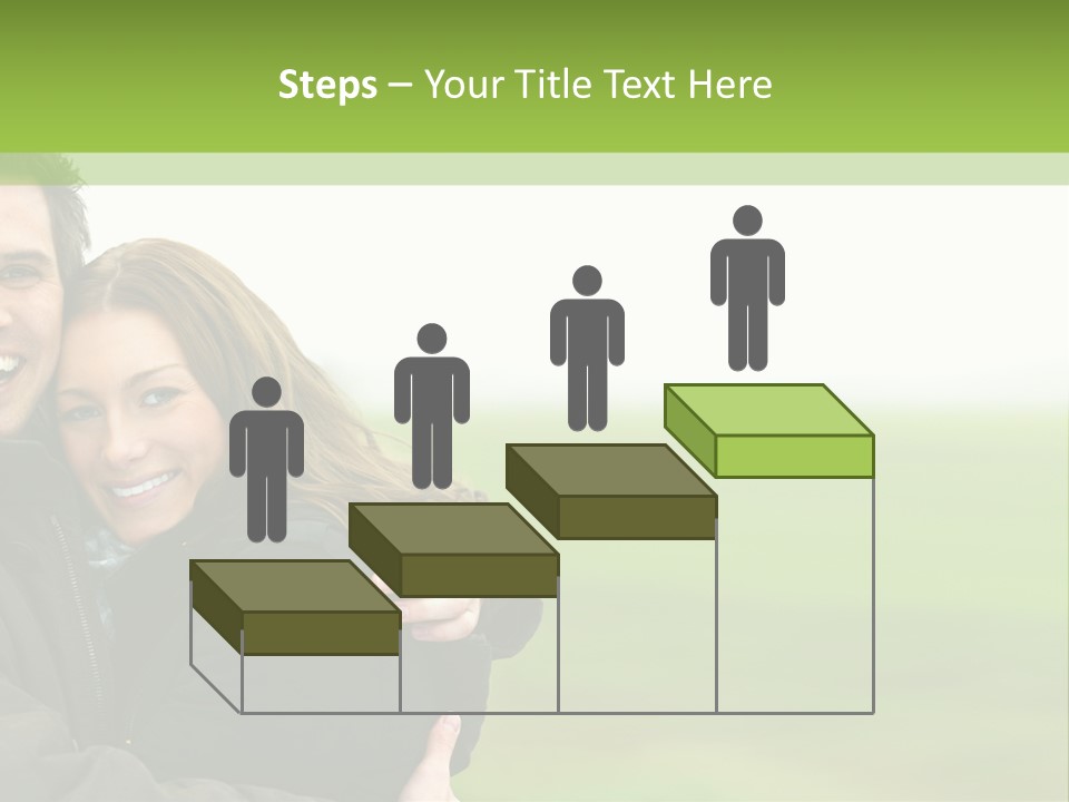 A Man And Woman Are Hugging In A Field PowerPoint Template