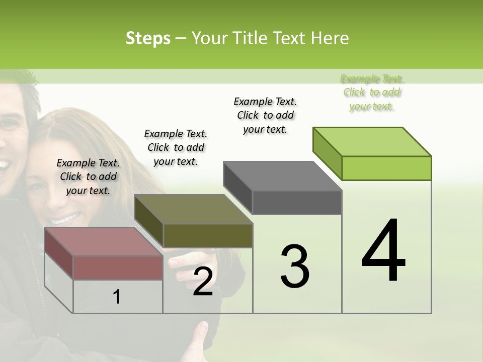 A Man And Woman Are Hugging In A Field PowerPoint Template