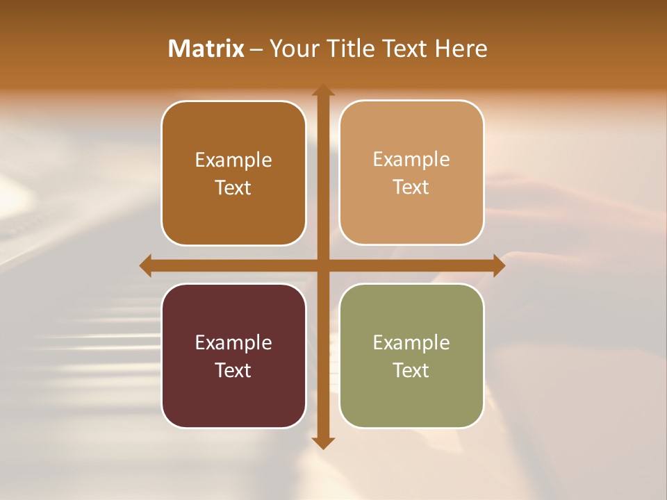 A Person Playing A Piano With Their Hands PowerPoint Template