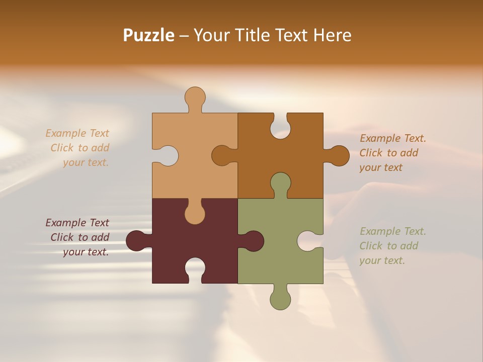 A Person Playing A Piano With Their Hands PowerPoint Template