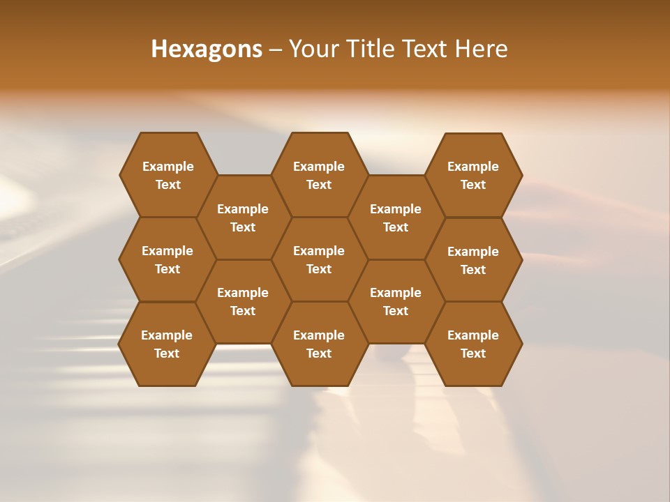 A Person Playing A Piano With Their Hands PowerPoint Template