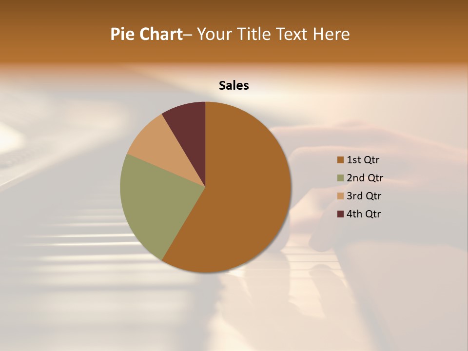 A Person Playing A Piano With Their Hands PowerPoint Template