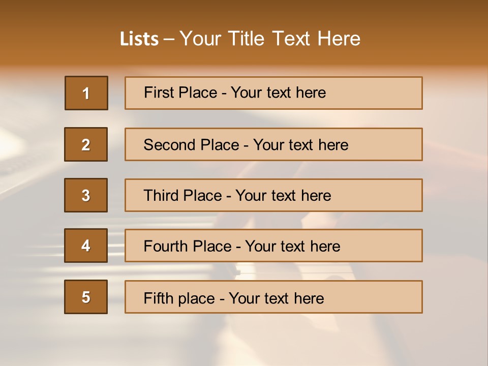 A Person Playing A Piano With Their Hands PowerPoint Template