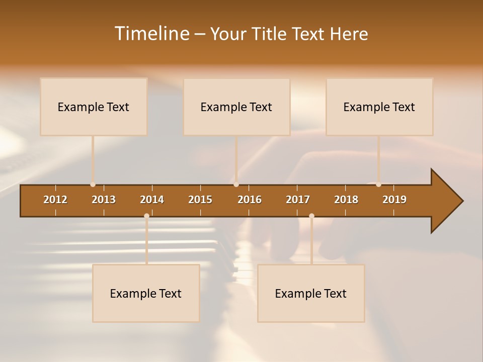 A Person Playing A Piano With Their Hands PowerPoint Template