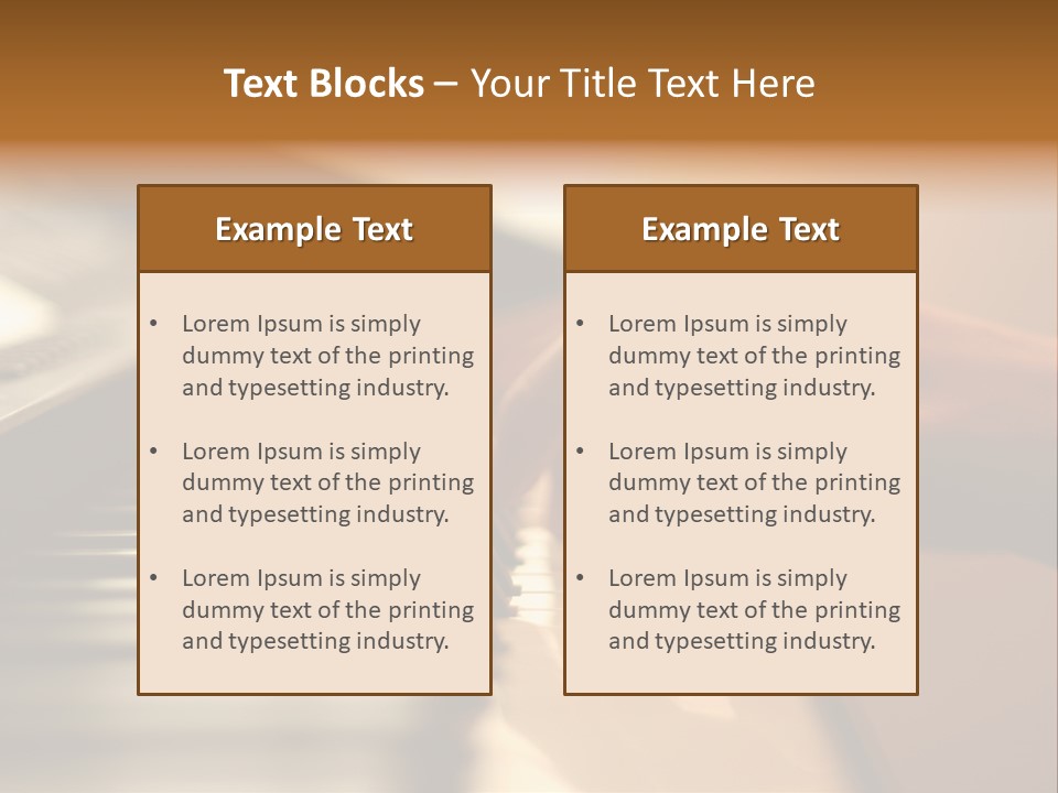 A Person Playing A Piano With Their Hands PowerPoint Template