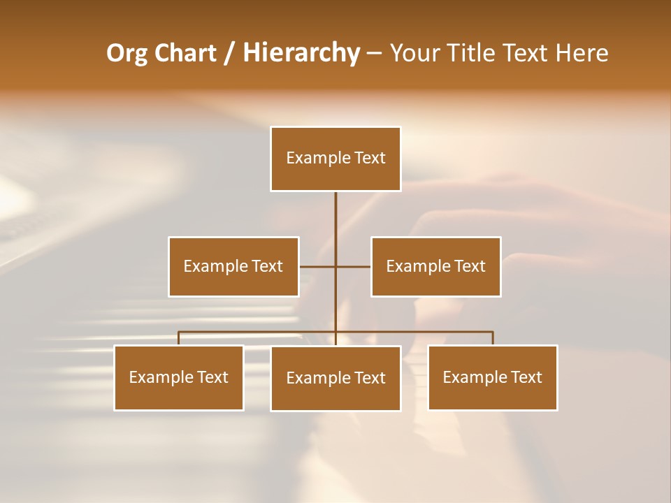 A Person Playing A Piano With Their Hands PowerPoint Template