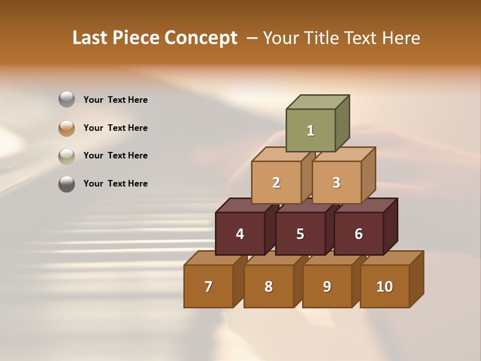 A Person Playing A Piano With Their Hands PowerPoint Template