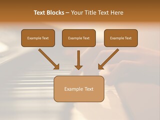 A Person Playing A Piano With Their Hands PowerPoint Template