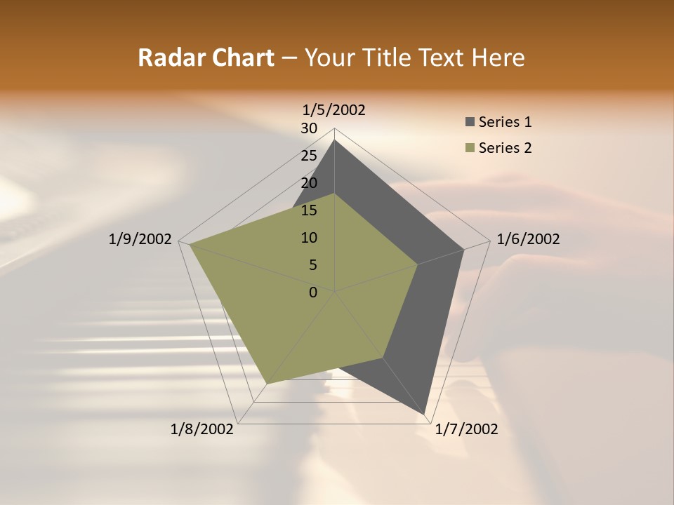 A Person Playing A Piano With Their Hands PowerPoint Template