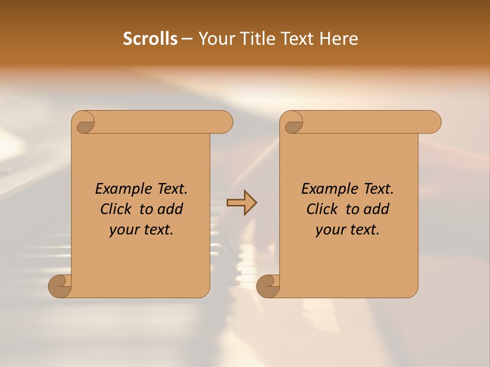 A Person Playing A Piano With Their Hands PowerPoint Template