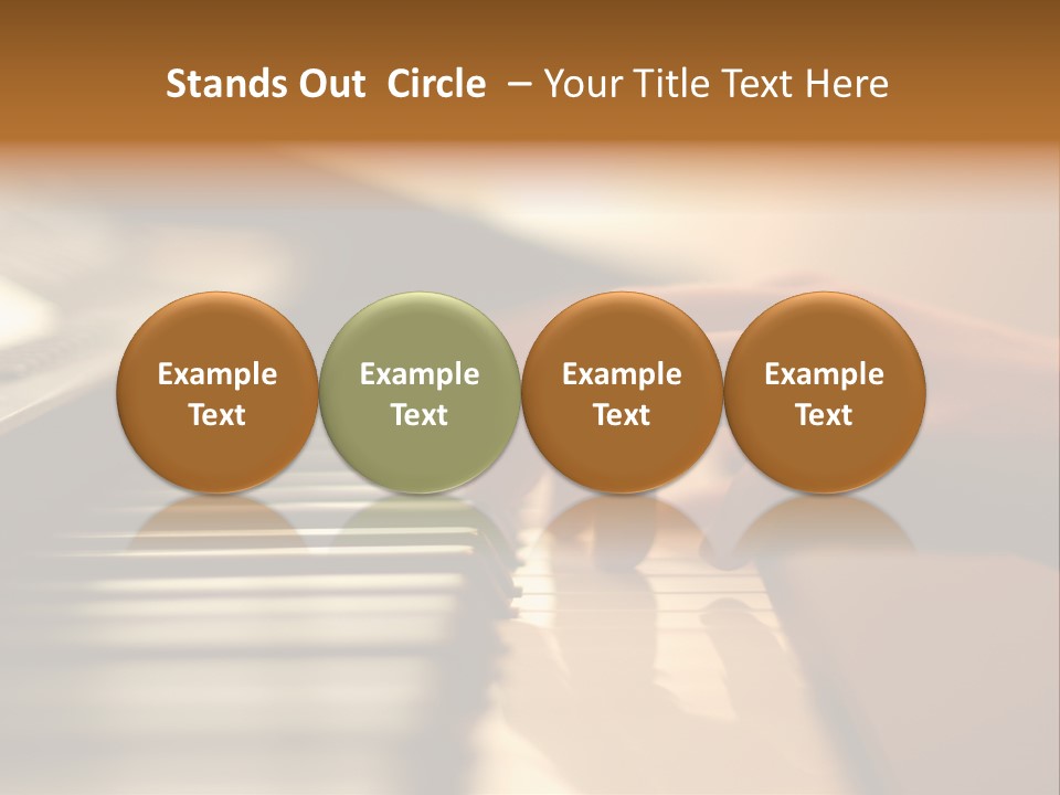 A Person Playing A Piano With Their Hands PowerPoint Template