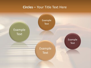 A Person Playing A Piano With Their Hands PowerPoint Template