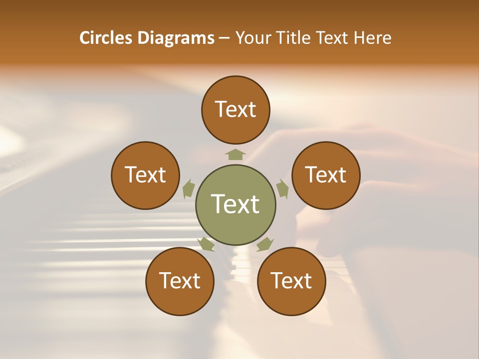 A Person Playing A Piano With Their Hands PowerPoint Template