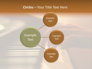 A Person Playing A Piano With Their Hands PowerPoint Template