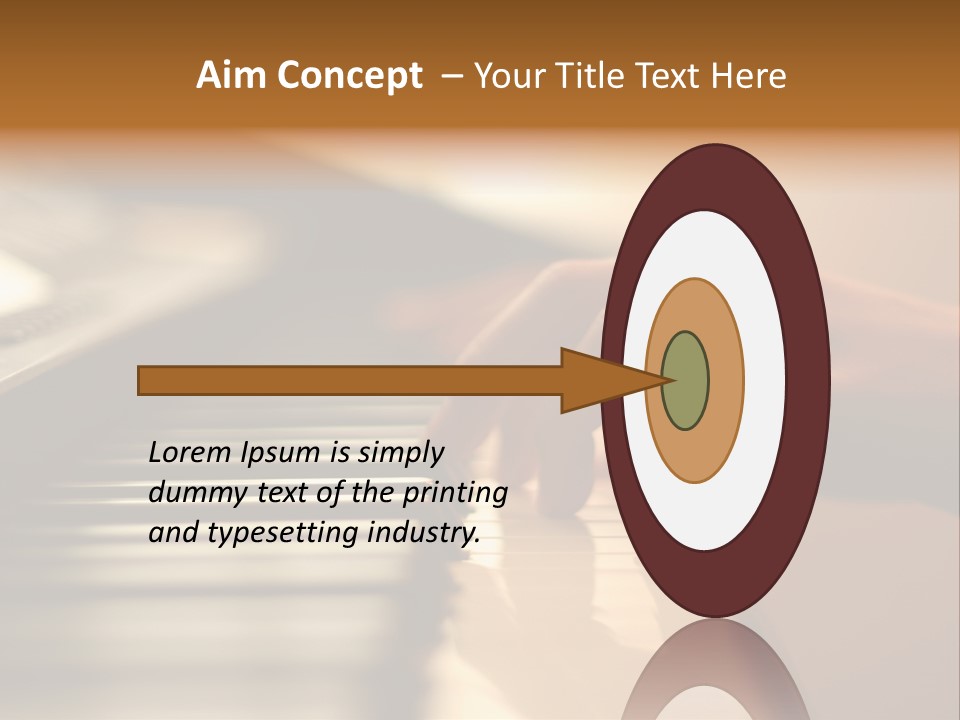 A Person Playing A Piano With Their Hands PowerPoint Template