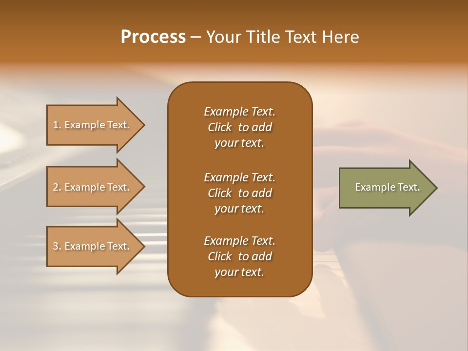A Person Playing A Piano With Their Hands PowerPoint Template